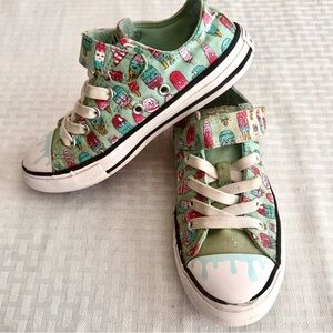 Converse All Star Youth 1 Ice Cream Print Low Top Sneakers Mint